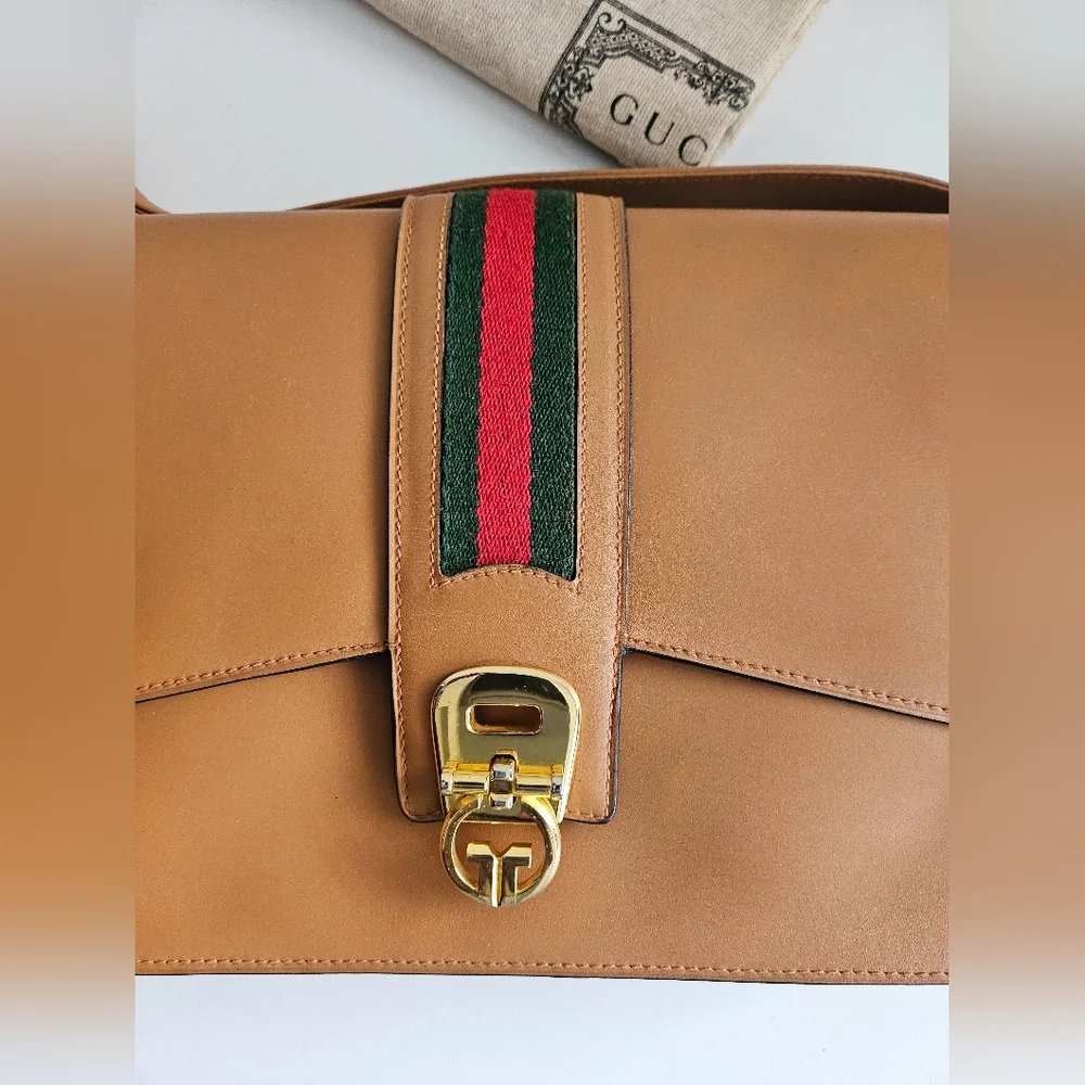 Gucci Brown All-leather Sherry Line Shoulder Flap Bag - Picture 7 of 15
